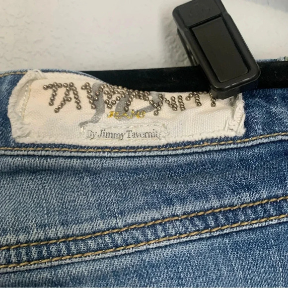 Jimmy Taverniti SO Jamie Women’s Distressed Ripped Stitch Boot Cut Jeans- 29 - Picture 5 of 12